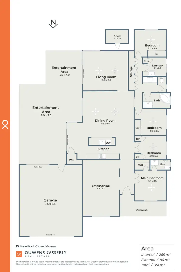 Floorplan of Homely house listing, 15 Meadfoot Close, Moana SA 5169