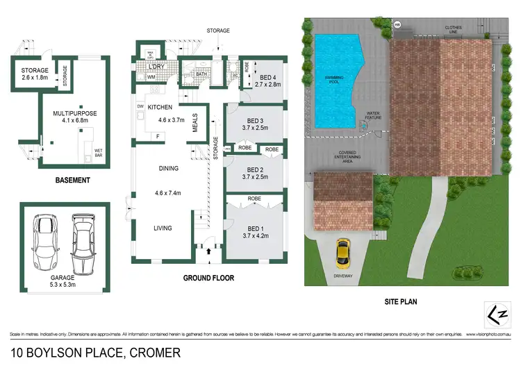 Floorplan of Homely house listing, 10 Boylson Place, Cromer NSW 2099