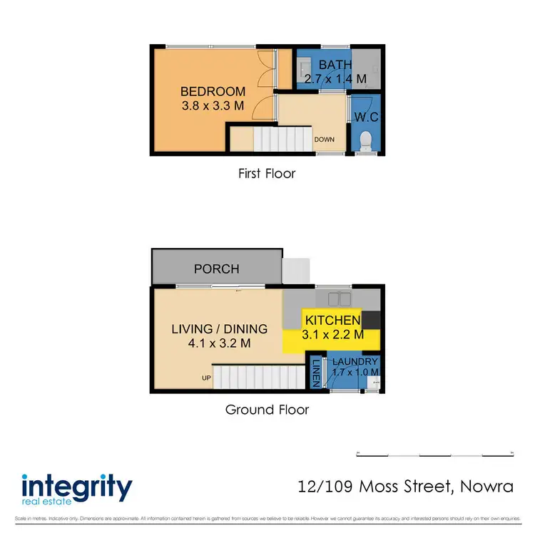 Floorplan of Homely unit listing, 12/109 Moss Street, Nowra NSW 2541