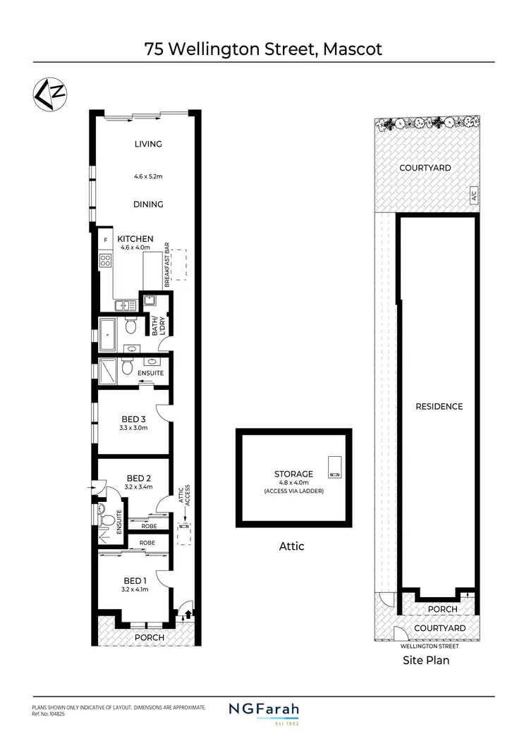 Floorplan of Homely house listing, 75 Wellington Street, Mascot NSW 2020