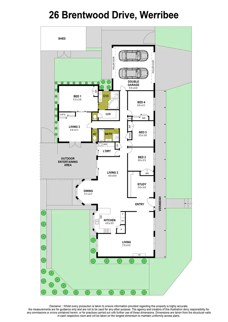 Floorplan of Homely house listing, 26 Brentwood Drive, Werribee VIC 3030