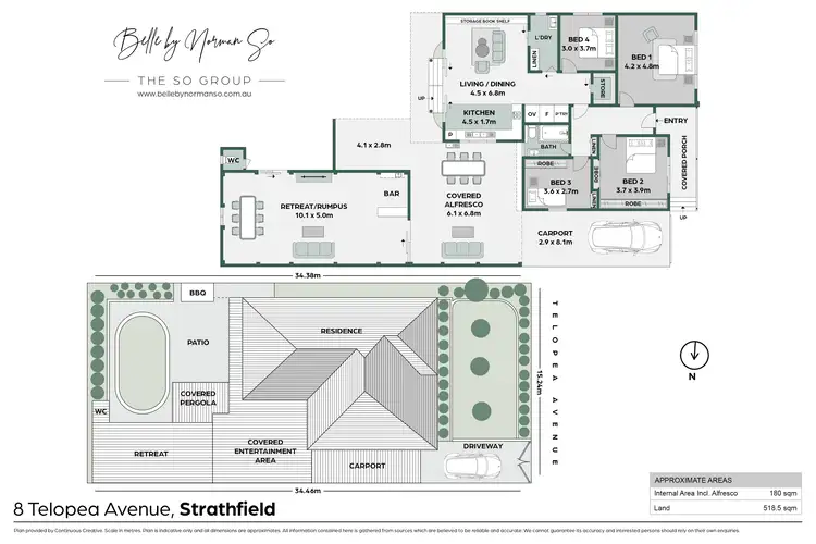 Floorplan of Homely house listing, 8 Telopea Avenue, Strathfield NSW 2135
