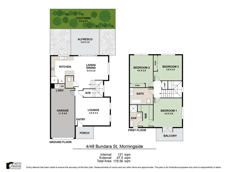 Floorplan of Homely townhouse listing, 4/48 Bundara Street, Morningside QLD 4170