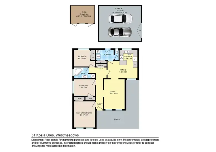 Floorplan of Homely house listing, 51 Koala Crescent, Westmeadows VIC 3049