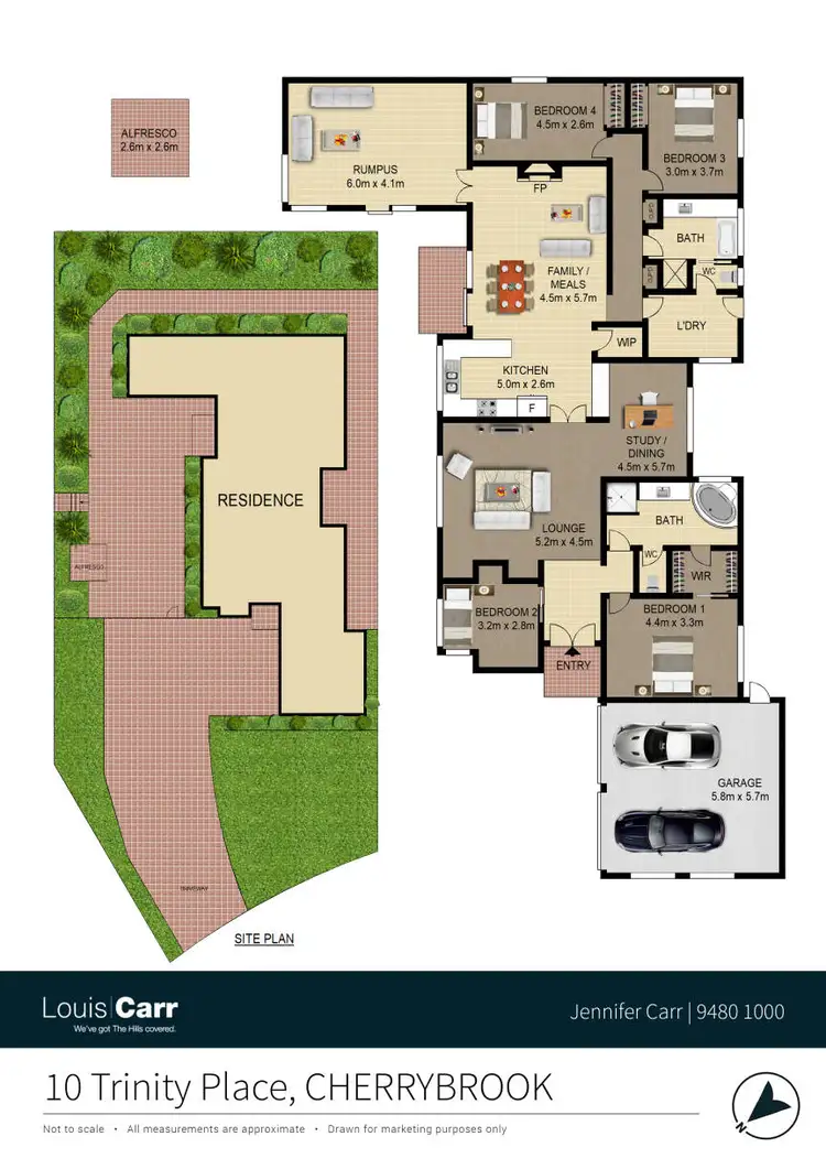 Floorplan of Homely house listing, 10 Trinity Place, Cherrybrook NSW 2126