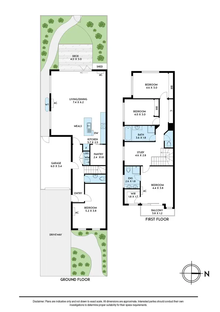Floorplan of Homely townhouse listing, 2/51 Pritchard Avenue, Braybrook VIC 3019