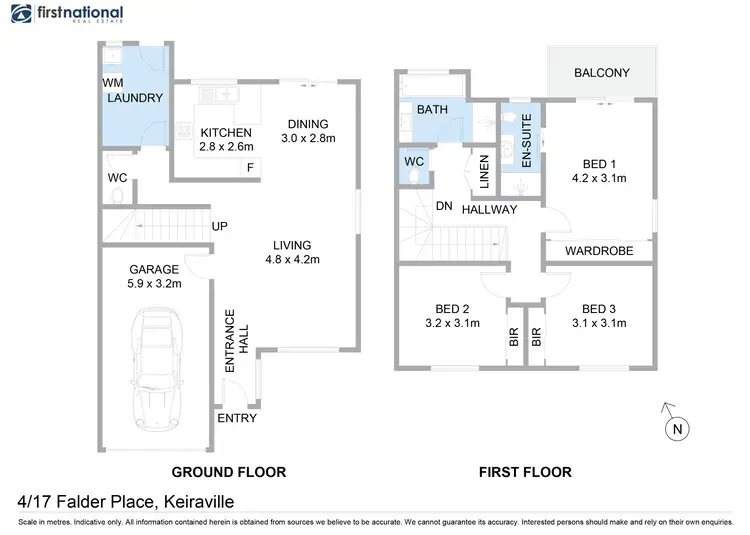 Floorplan of Homely townhouse listing, 4/17 Falder Place, Keiraville NSW 2500