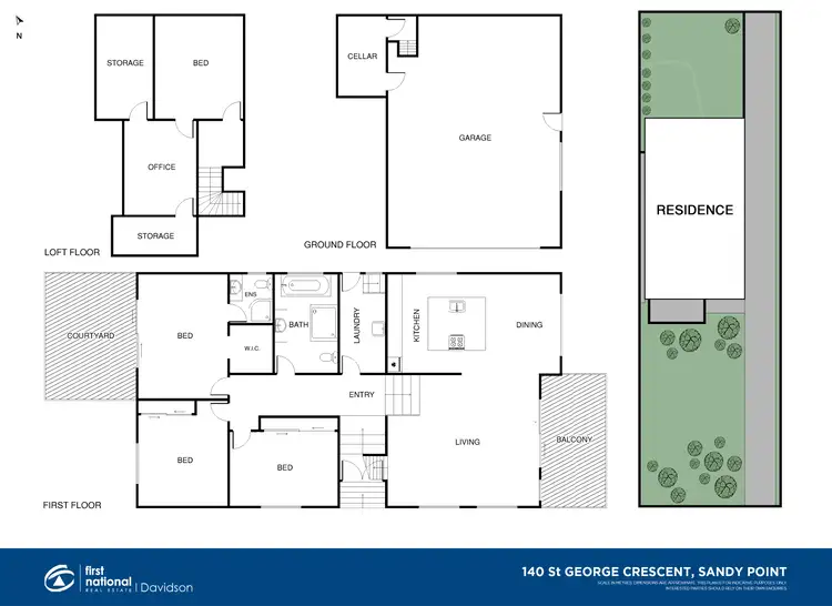 Floorplan of Homely house listing, 140 St George Crescent, Sandy Point NSW 2172