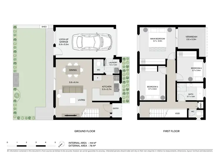 Floorplan of Homely townhouse listing, 5/15 Bogan Road, Booker Bay NSW 2257