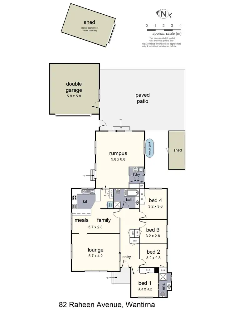 Floorplan of Homely house listing, 82 Raheen Avenue, Wantirna VIC 3152