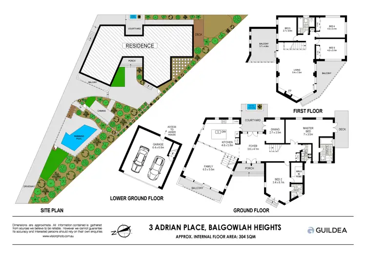 Floorplan of Homely house listing, 3 Adrian Place, Balgowlah Heights NSW 2093