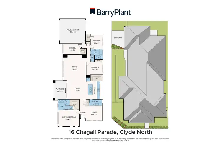 Floorplan of Homely house listing, 16 Chagall Parade, Clyde North VIC 3978