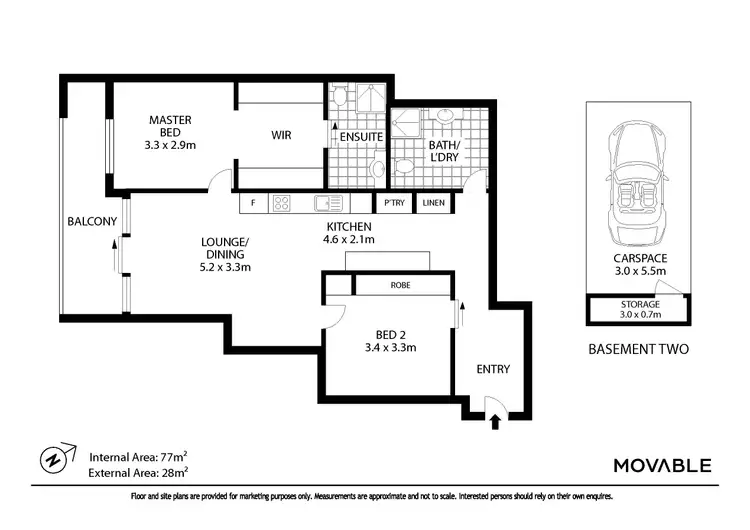 Floorplan of Homely apartment listing, 302/6 Charles Street, Charlestown NSW 2290