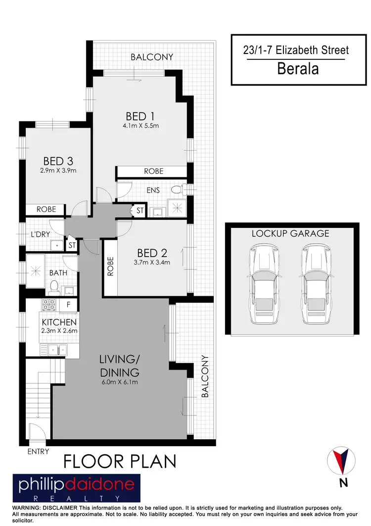 Floorplan of Homely apartment listing, 23/1-7 Elizabeth Street, Berala NSW 2141