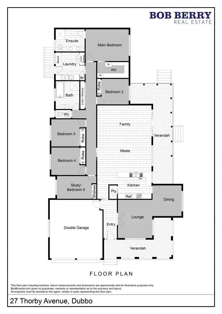 Floorplan of Homely house listing, 27 Thorby Avenue, Dubbo NSW 2830