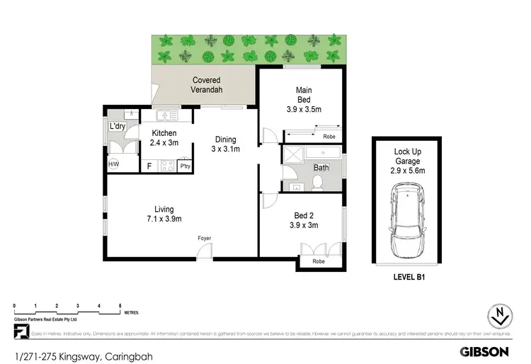 Floorplan of Homely unit listing, 1/271-275 Kingsway, Caringbah NSW 2229