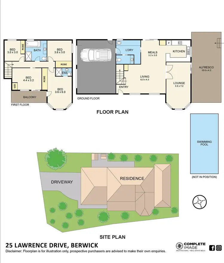 Floorplan of Homely house listing, 25 Lawrence Drive, Berwick VIC 3806
