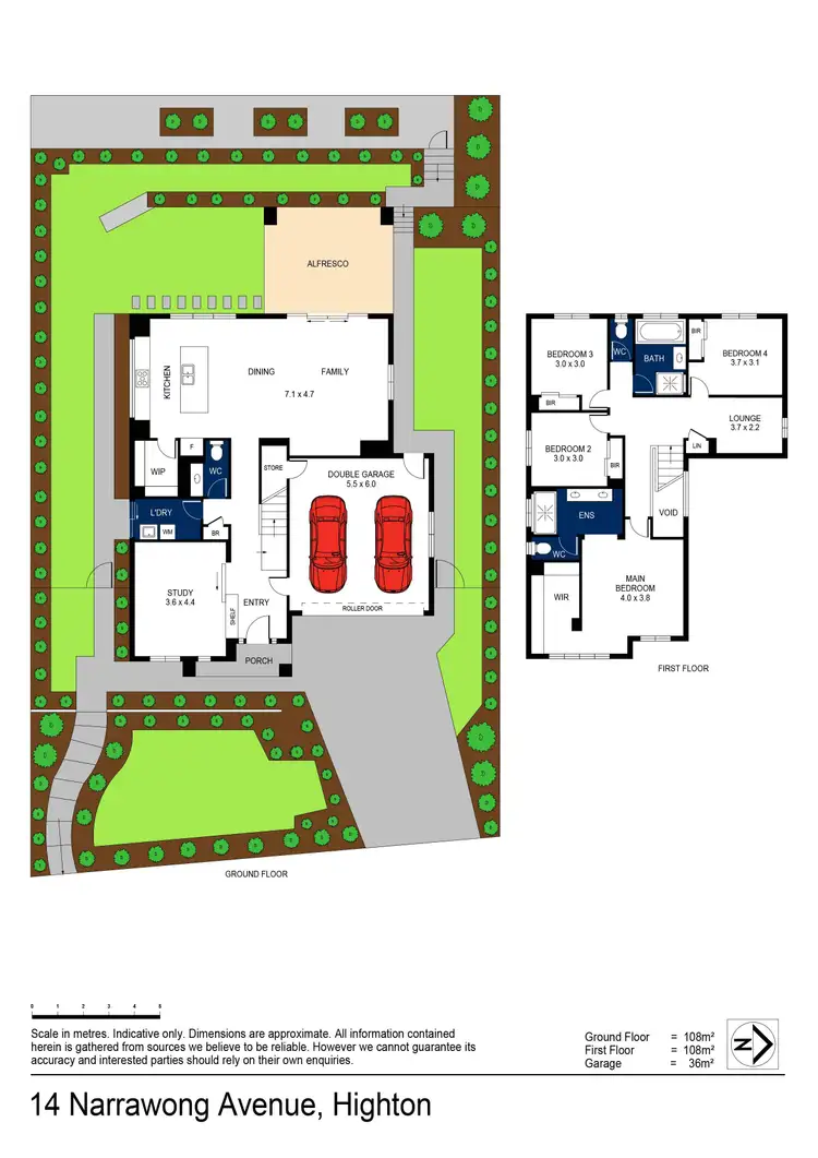Floorplan of Homely house listing, 14 Narrawong Avenue, Highton VIC 3216