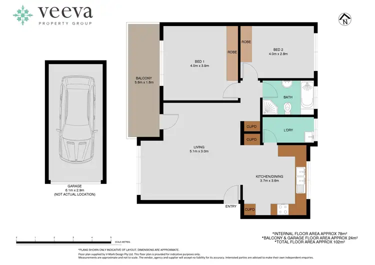 Floorplan of Homely apartment listing, 3/76 Kings Road, Five Dock NSW 2046