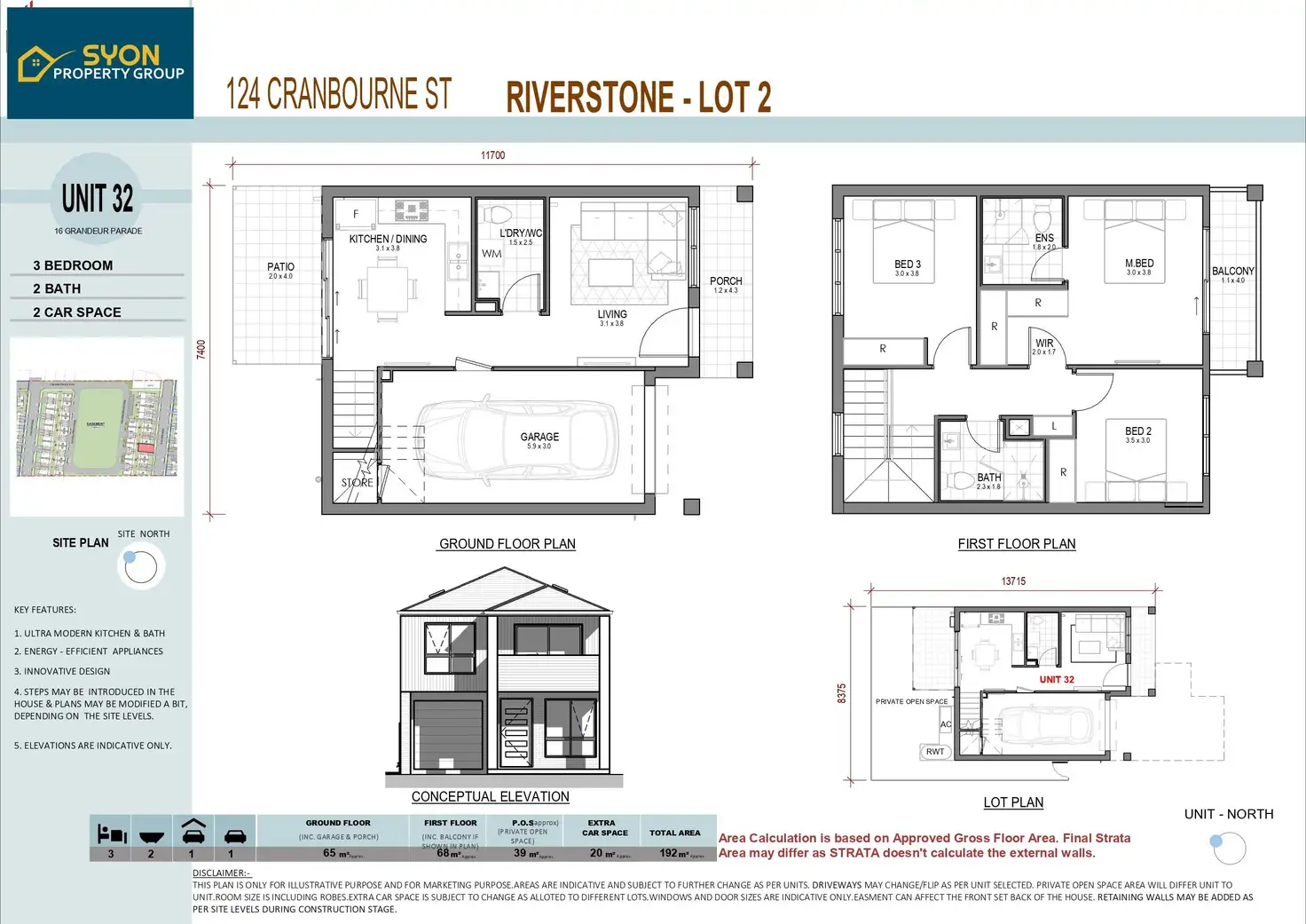 Floorplan of Homely townhouse listing, 32 Beutel Glade, Riverstone NSW 2765