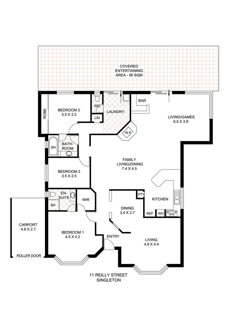 Floorplan of Homely house listing, 11 Reilly Street, Singleton WA 6175