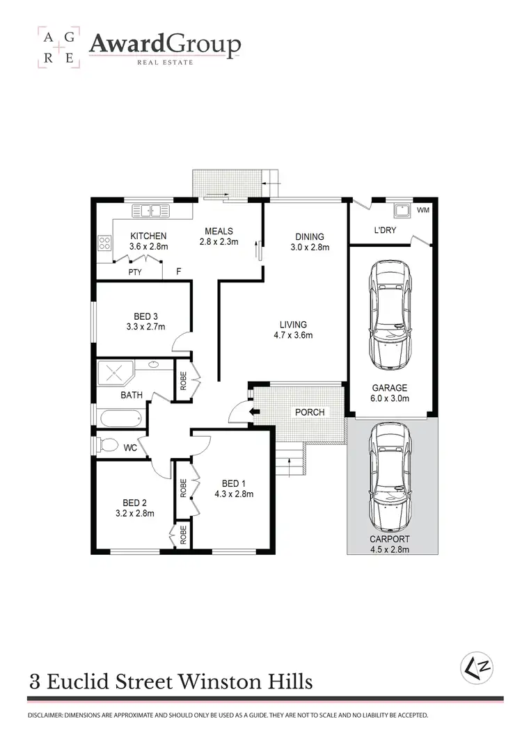 Floorplan of Homely house listing, 3 Euclid Street, Winston Hills NSW 2153