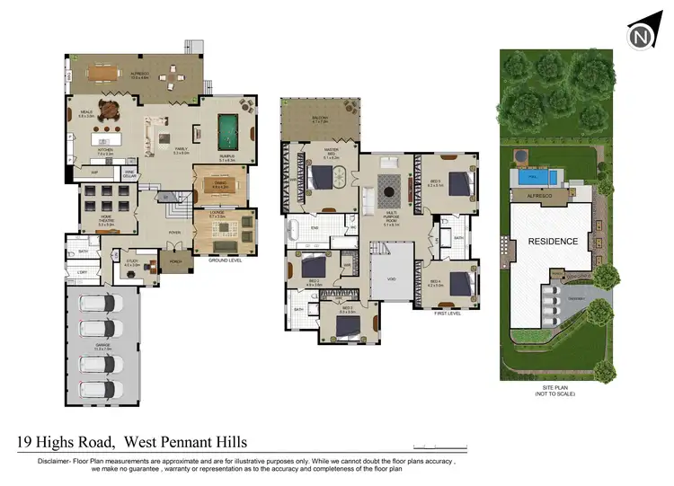 Floorplan of Homely house listing, 19 Highs Road, West Pennant Hills NSW 2125