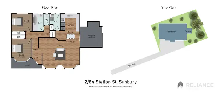Floorplan of Homely unit listing, 2/84 Station Street, Sunbury VIC 3429