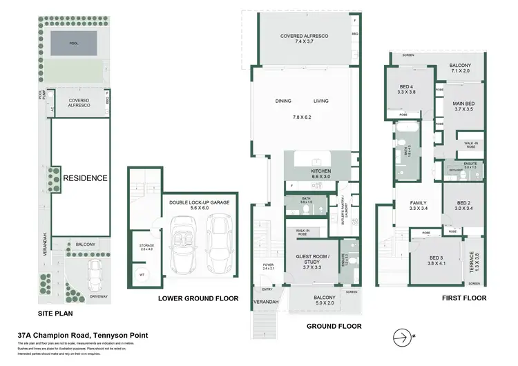 Floorplan of Homely house listing, 37a Champion Road, Tennyson Point NSW 2111