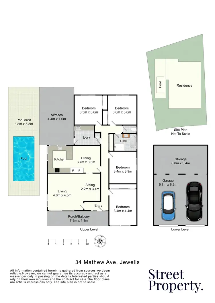 Floorplan of Homely house listing, 34 Mathew Avenue, Jewells NSW 2280