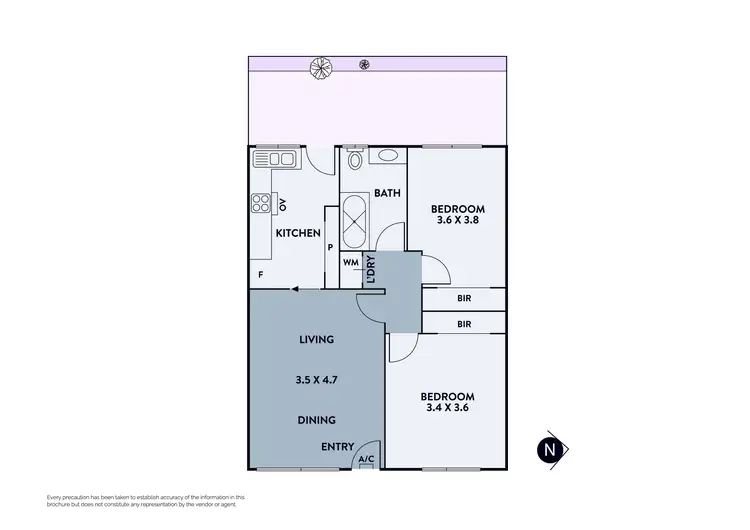 Floorplan of Homely unit listing, 2/137 Hutton Street, Thornbury VIC 3071