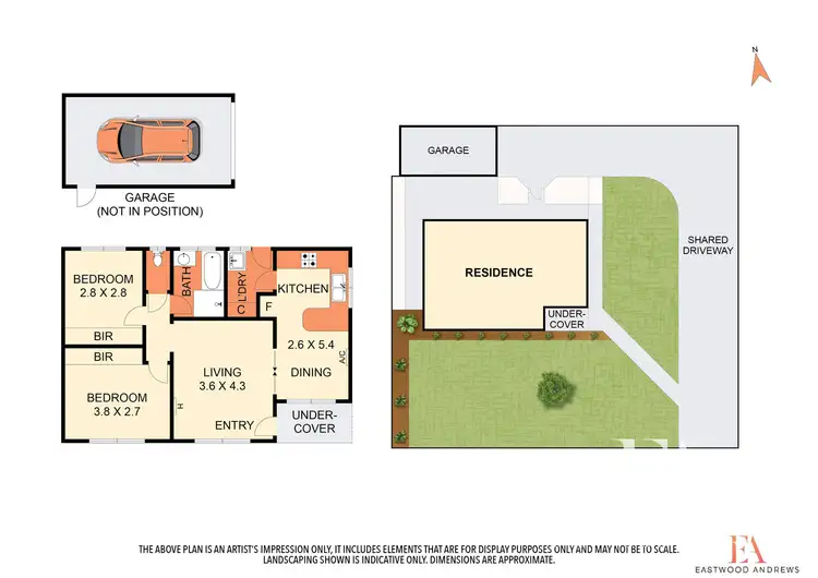 Floorplan of Homely unit listing, 1/82 Church Street, Grovedale VIC 3216