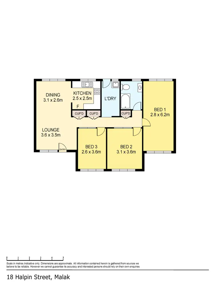 Floorplan of Homely house listing, 18 Halpin Street, Malak NT 812