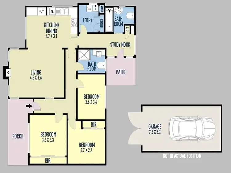 Floorplan of Homely house listing, 7 Allitt Avenue, Belmont VIC 3216
