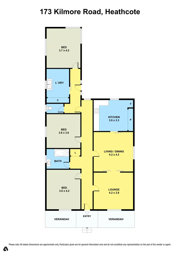 Floorplan of Homely house listing, 173 Kilmore Road, Heathcote VIC 3523