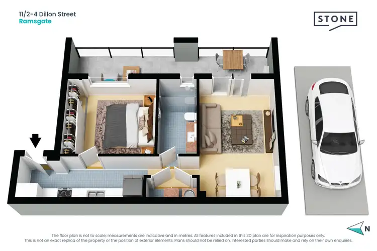 Floorplan of Homely apartment listing, 11/2-4 Dillon Street, Ramsgate NSW 2217