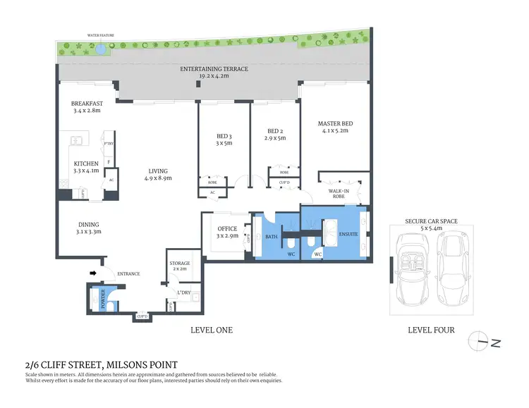Floorplan of Homely apartment listing, 2/6 Cliff Street, Milsons Point NSW 2061