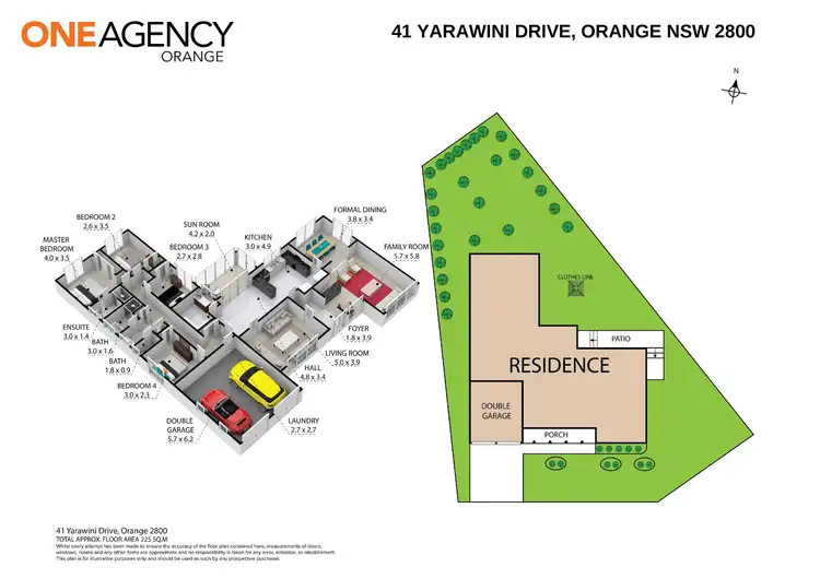 Floorplan of Homely house listing, 41 Yarawini Drive, Orange NSW 2800