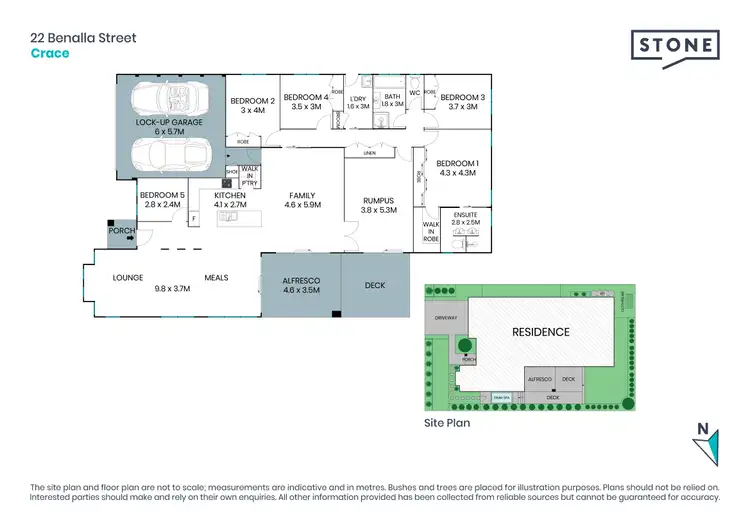 Floorplan of Homely house listing, 22 Benalla Street, Crace ACT 2911
