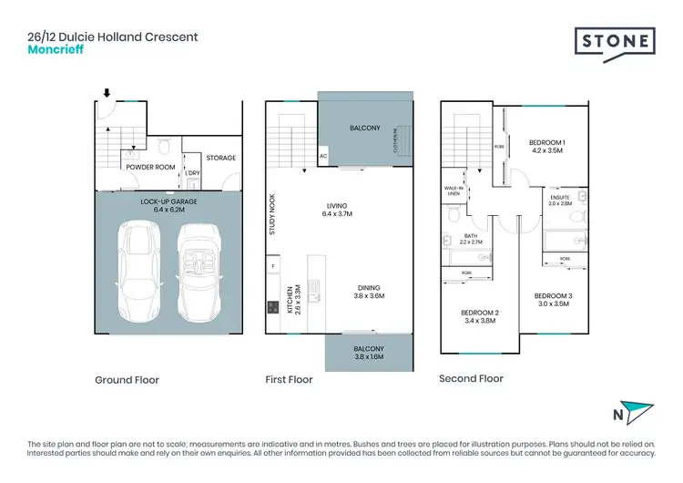 Floorplan of Homely townhouse listing, 26/12 Dulcie Holland Crescent, Moncrieff ACT 2914