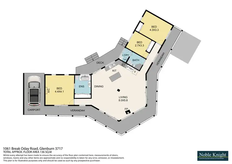 Floorplan of Homely rural property listing, 1061 Break O'Day Road, Glenburn VIC 3717