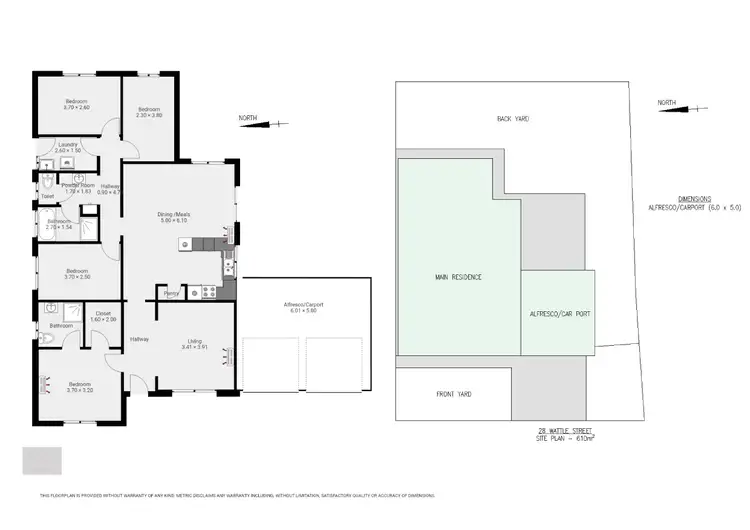 Floorplan of Homely house listing, 28 Wattle Street, Whyalla Stuart SA 5608