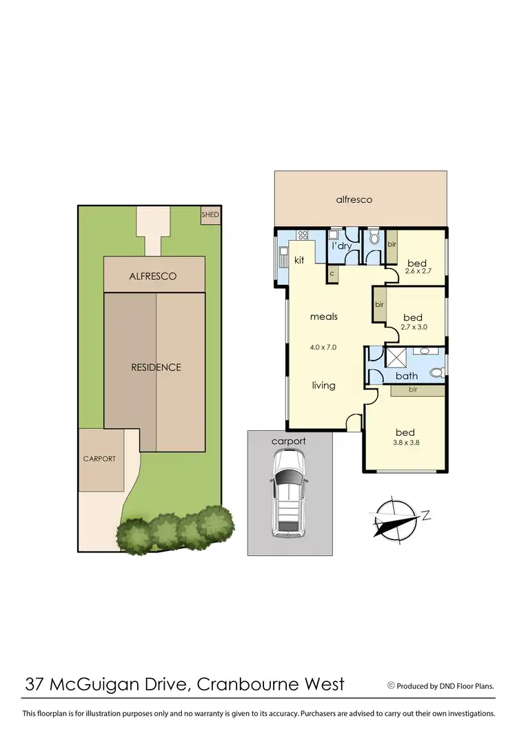 Floorplan of Homely house listing, Lot 37 McGuigan Drive, Cranbourne West VIC 3977