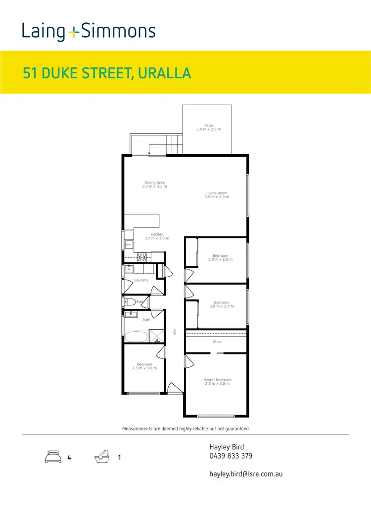 Floorplan of Homely house listing, 51 Duke Street, Uralla NSW 2358