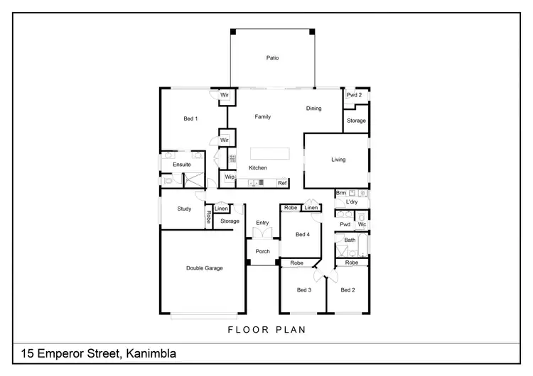Floorplan of Homely house listing, 15 Emperor Street, Kanimbla QLD 4870