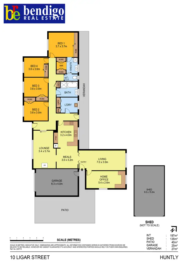 Floorplan of Homely house listing, 10 Ligar Street, Huntly VIC 3551
