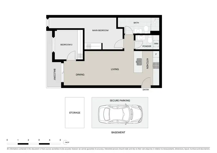 Floorplan of Homely apartment listing, 712/181 Fitzroy Street, St Kilda VIC 3182