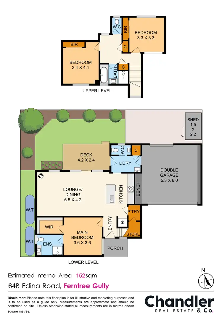 Floorplan of Homely house listing, 64B Edina Road, Ferntree Gully VIC 3156
