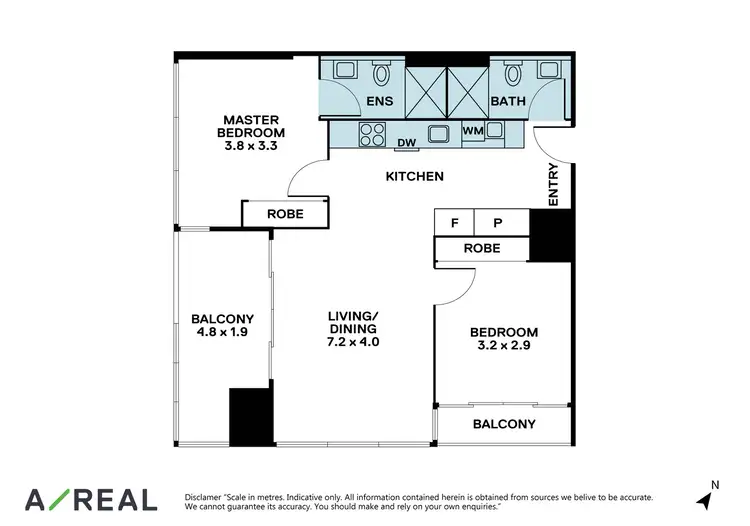 Floorplan of Homely apartment listing, 1011/220 Spencer Street, Melbourne VIC 3000
