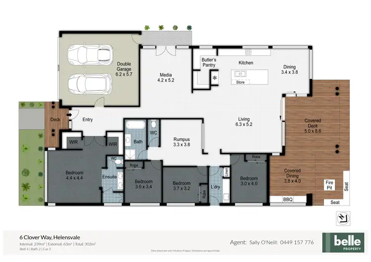 Floorplan of Homely house listing, 6 Clover Way, Helensvale QLD 4212